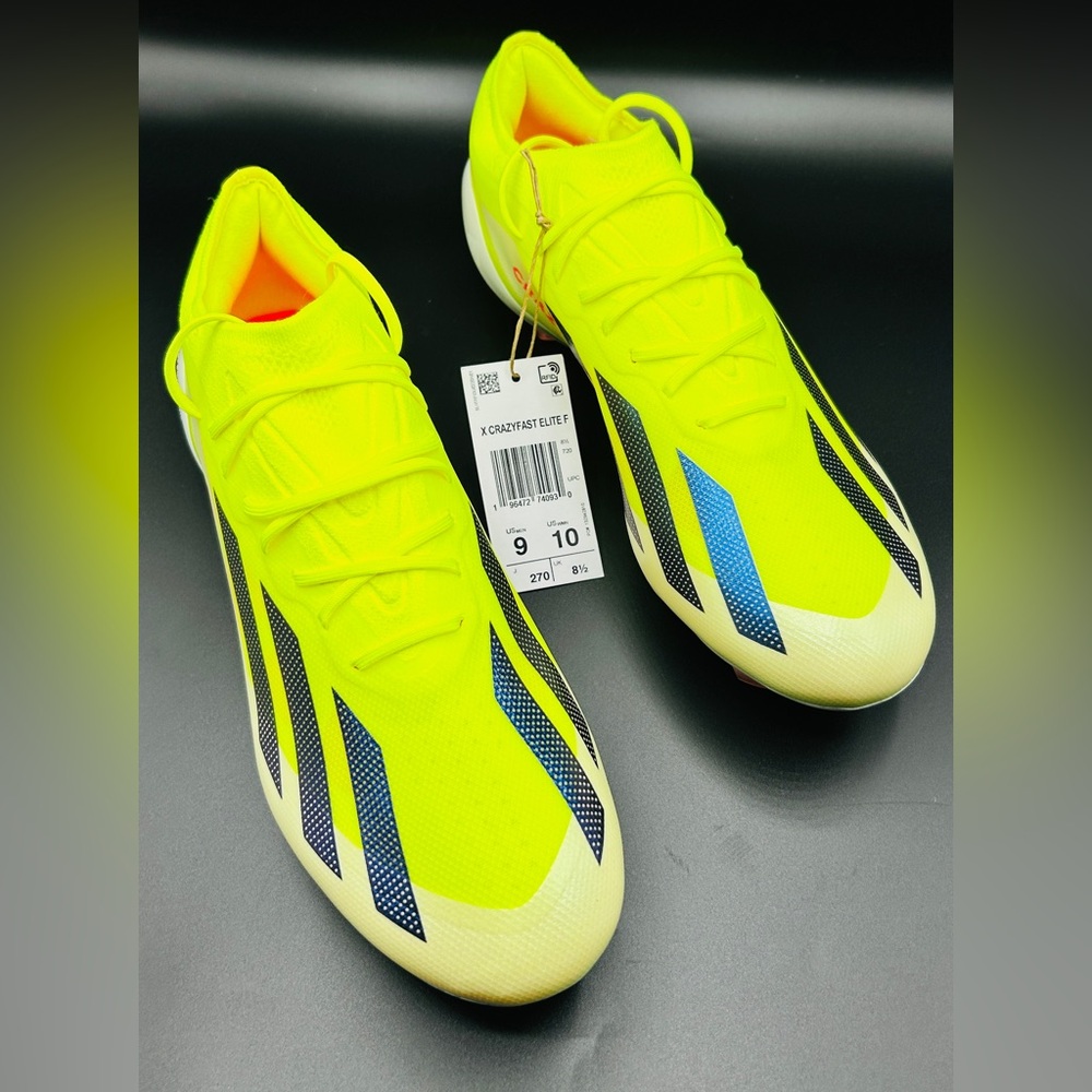 Adidas X Crazyfast Elite Men's Neon Yellow Athletic Shoes